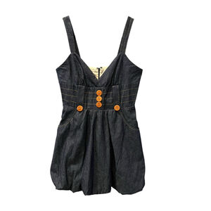 VaVa By Joy Han NWT Size Large Denim Mini Dress Women's $130 Lined Pockets Blue